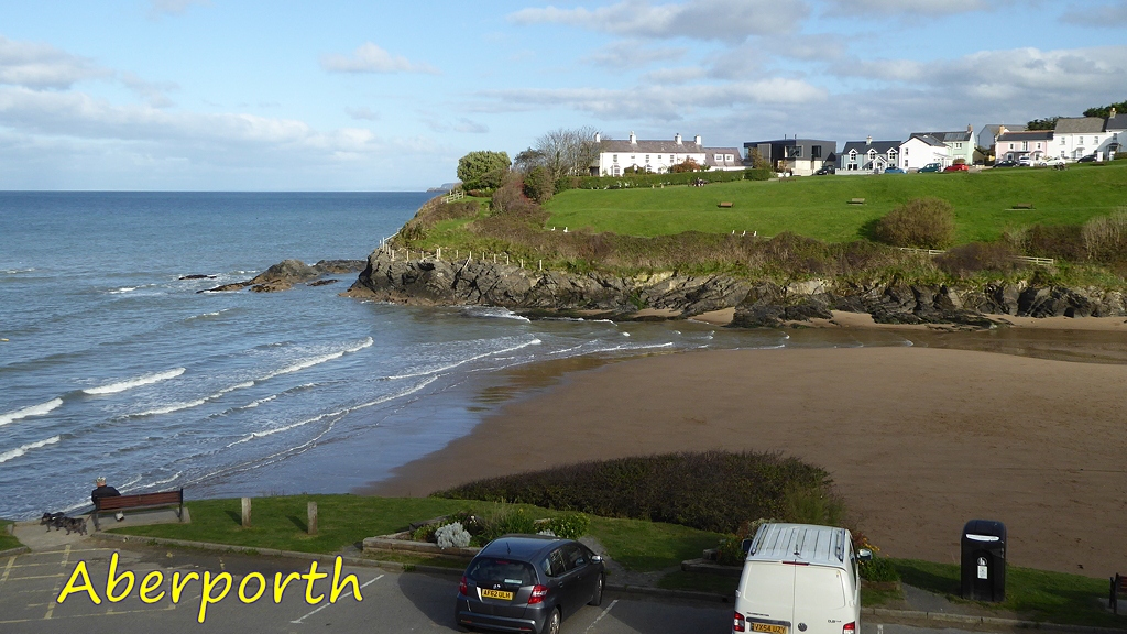 View of Aberporth Beach
