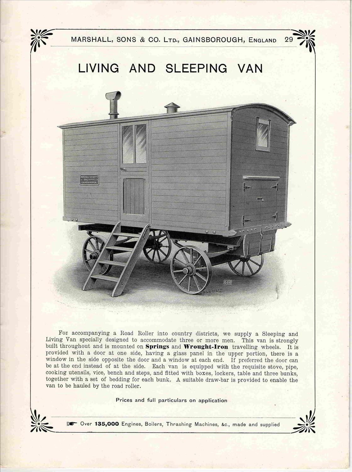 Marshall Sons living van poster