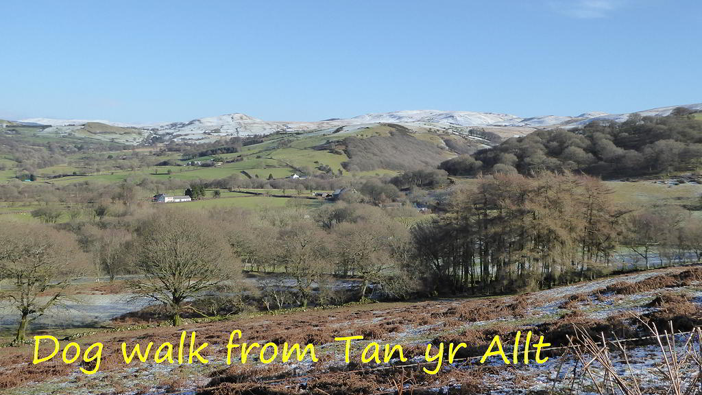 View of snow cap Cambrian Mountains