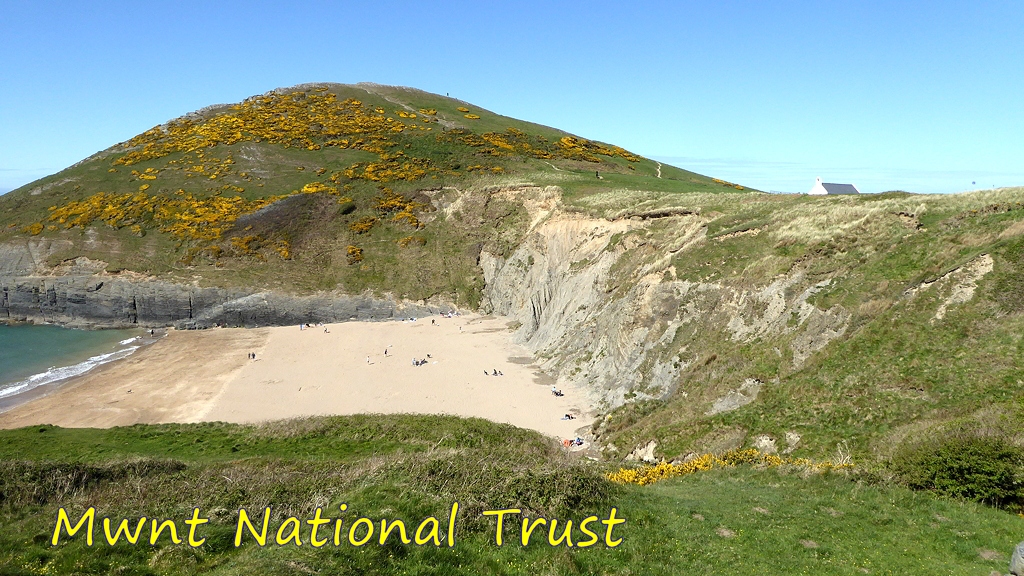 View of Mwnt National Trust Beach