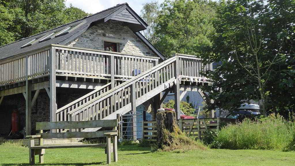 View of Y Granar walkway and balcony